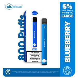 Vapeador Glucloud Blueberry Large 5% X 800 Puffs