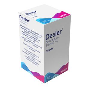 Desler Desloratadina 2.5 Mg/5 Ml Jarabe X 60 Ml