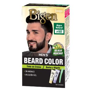 Tinte Bigen Mens Barba Y Bigote Kit Negro Natural