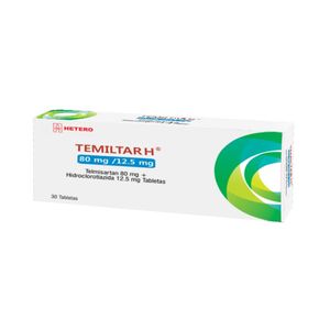 Temiltar H Telmisartan/hidroclorotiazida 80/12.5 Mg X 30 Tabl