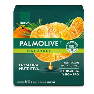 Jabon Barra Palmolive Naturals Frescura Nutritiva X 110 Gr X 3 Und