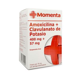 Amoxicilina+clavulanato De Potasio 400/57 Mg X 70 Ml Momenta