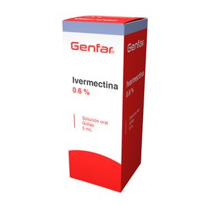 Ivermectina 0.6% Solucion Oral X 5 Ml