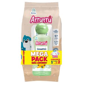 Toallas Humedas Arrurru Avena X 70 Und + Shampoo Arrurru Cabello Claro X 120 Ml Mega Pack