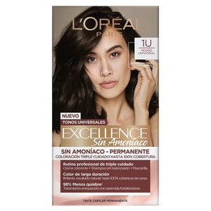 Tinte Loreal Excellence Sin Amoniaco Kit 1u Negro Universal