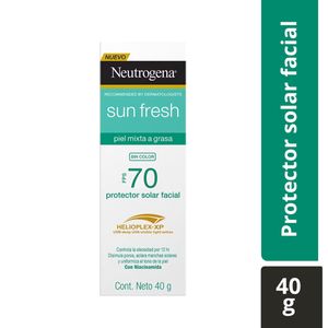 Protector Solar Facial Neutrogena Sun Fresh Derm Care Fps 70 X 40 Gr