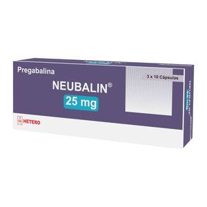 Neubalin Pregabalina 25 Mg X 30 Cap
