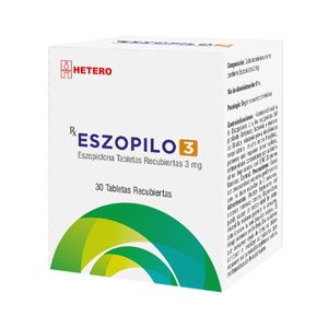 Eszopilo Eszopiclona 3 Mg X 30 Tabl