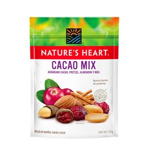 Cacao Mix Natures Heart Arandano Cacao Pretzel Almendras Y Mas X 170 Gr