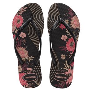 Sandalias Havaianas Slim Organic Mujer Negro Talla 39/40