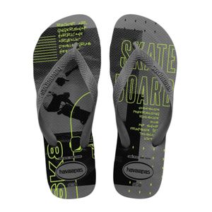 Sandalia Havaianas Hombre Top Athletic Fc Pr Gris Talla 45/46