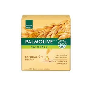 Jabon Barra Palmolive Naturals Exfoliacion Diaria X 110 Gr X 3 Unid