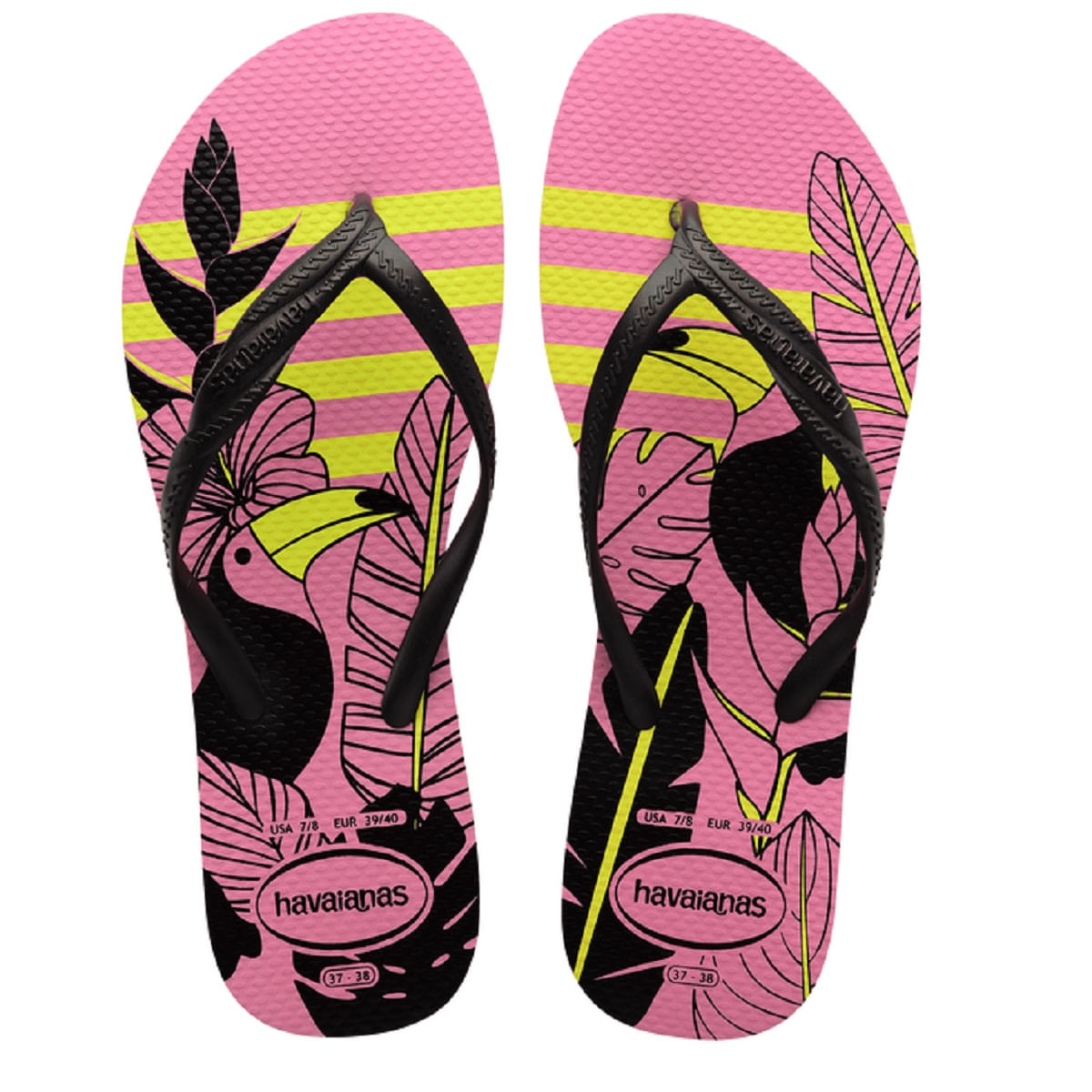 Havaianas Top Pop Infradito Giallo Unisex 41/42 (UK 7-8) Nuove Senza Scatola - Foto 2