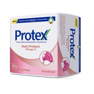 Jabon Barra Protex Nutri Protect Omega X 110 Gr X 3 Und