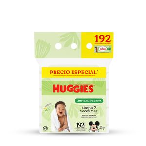 Toallas Humedas Huggies Limpieza Efectiva X 192 Und Precio Especial