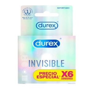 Condones Durex Invisible X 6 Und Precio Especial