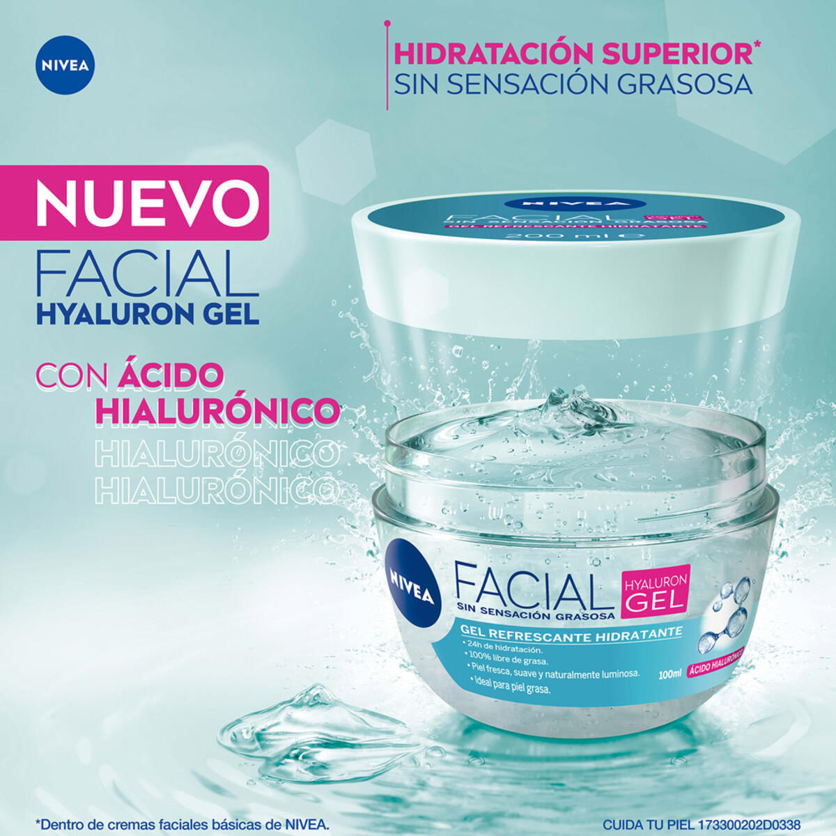 Crema Facial Nivea Gel Refrescante Hidratante X 100 Ml -  TuDrogueríaVirtual.com, image size:1200x1200