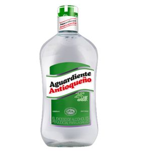 Aguardiente Antioqueno Sin Azucar Verde Botella X 1000 Ml