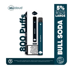 Vapeador Glucloud Bull Soda Large 5% X 800 Puffs