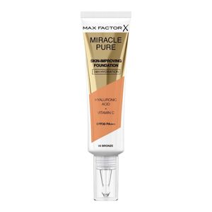 Base Maquillaje Max Factor Miracle Pure Spf 30 No. 80 Bronce X 30 Ml