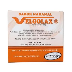 Velgolax Purgante Naranja Sobre X 22 Gr