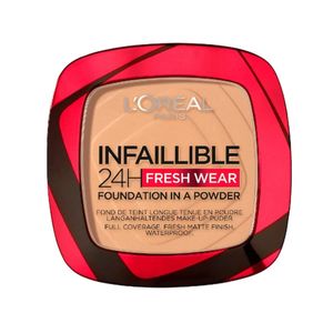 Polvo Compacto Loreal Paris Infallible 24h Fresh Wear No. 250 Radiant Sand X 9 Gr