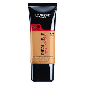 Base Maquillaje Loreal Paris 24h Infallible Pro Matte No. 106 Sun Beige X 30 Ml