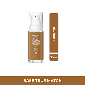 Base Maquillaje Loreal Paris True Match No. W8 Warm Medium X 30 Ml