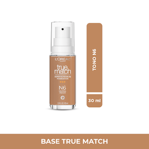 Base Maquillaje Loreal Paris True Match No. N6 Neutral Medium X 30 Ml