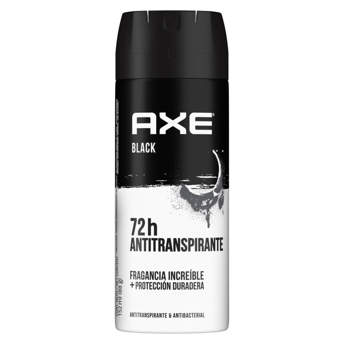 DESODORANTE AXE AEROSOL SECO BLACK FRASCO X 152 ML