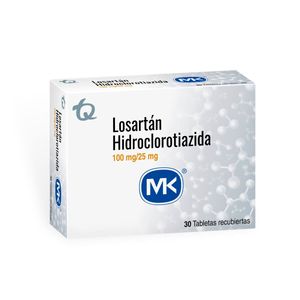 Losartan + Hidroclorotiazida 100/25 Mg X 30 Tabl