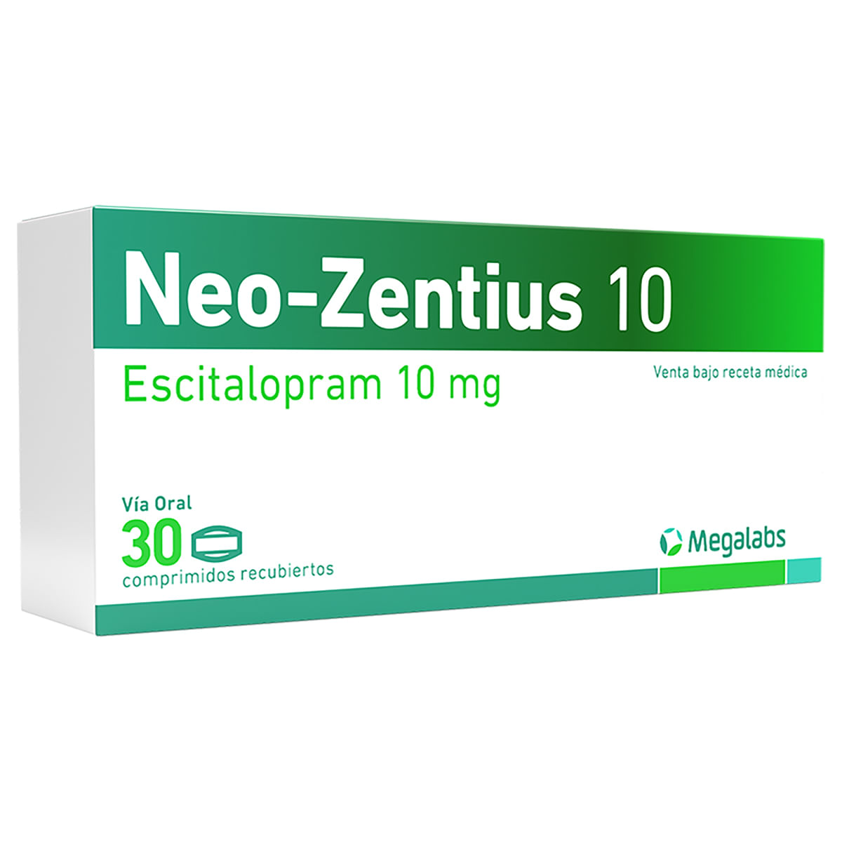 Neo-zentius Escitalopram 10 Mg X 30 Comp - TuDrogueríaVirtual.com