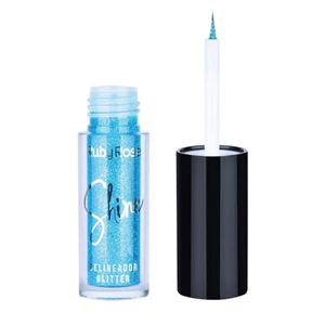 Delineador Ruby Rose Shine Glitter Azul X 3.7 Ml