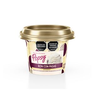 Popsy Helado Ron Con Pasas Gourmet X 60 Gr