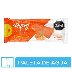 Popsy Paleta De Agua Mandarina X 110 Gr