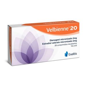 Velbienne 20 Dienogest/estradiol 2/2 Mg X 28 Comp