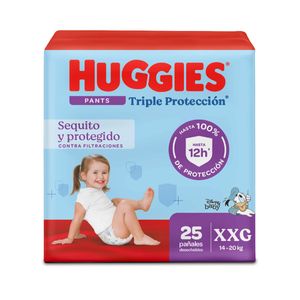 Panal Huggies Triple Proteccion Pants Talla Xxg/5 X 25 Und