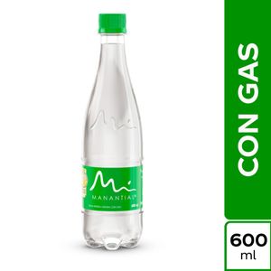 Agua Manantial Gas Botella X 600 Ml
