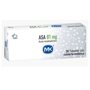 Asa Acido Acetilsalicilico 81 Mg X 30 Tabl