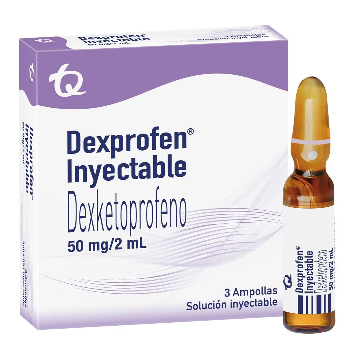 Dexprofen Dexketoprofeno 50 Mg/2 Ml X 3 Ampollas - TuDrogueríaVirtual.com
