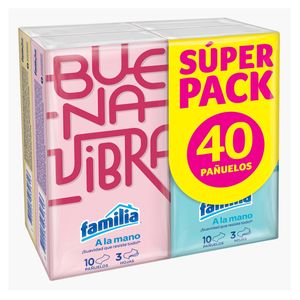 Panuelos Familia Bolsillo Super Pack X 40 Und