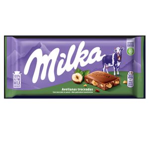 Chocolate Milka Avellanas Troceadas X 100 Gr