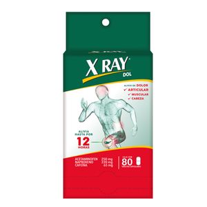 Xray Dol Acetaminofen/cafeina/naproxeno X 80 Tabl