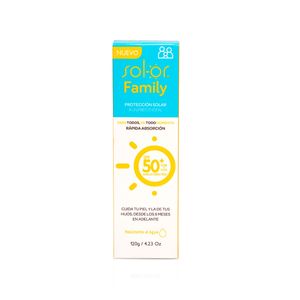 Protector Solar Sol-or Family Spf 50+ X 120 Gr