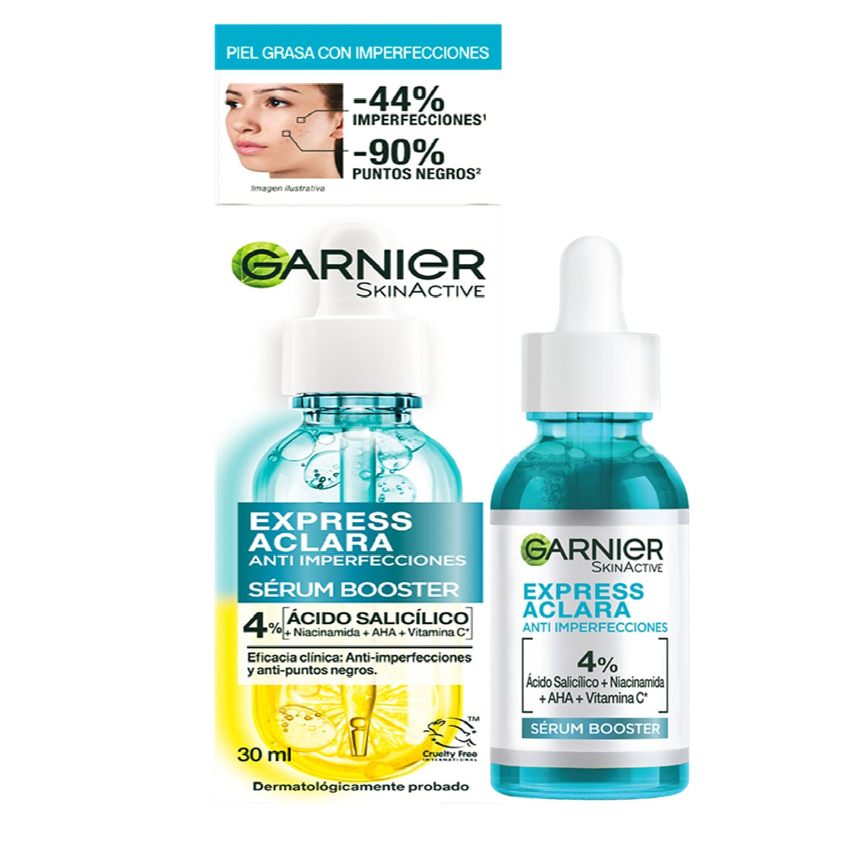 Serum Anti-imperfecciones Garnier Express Aclara 4% X 15 Ml