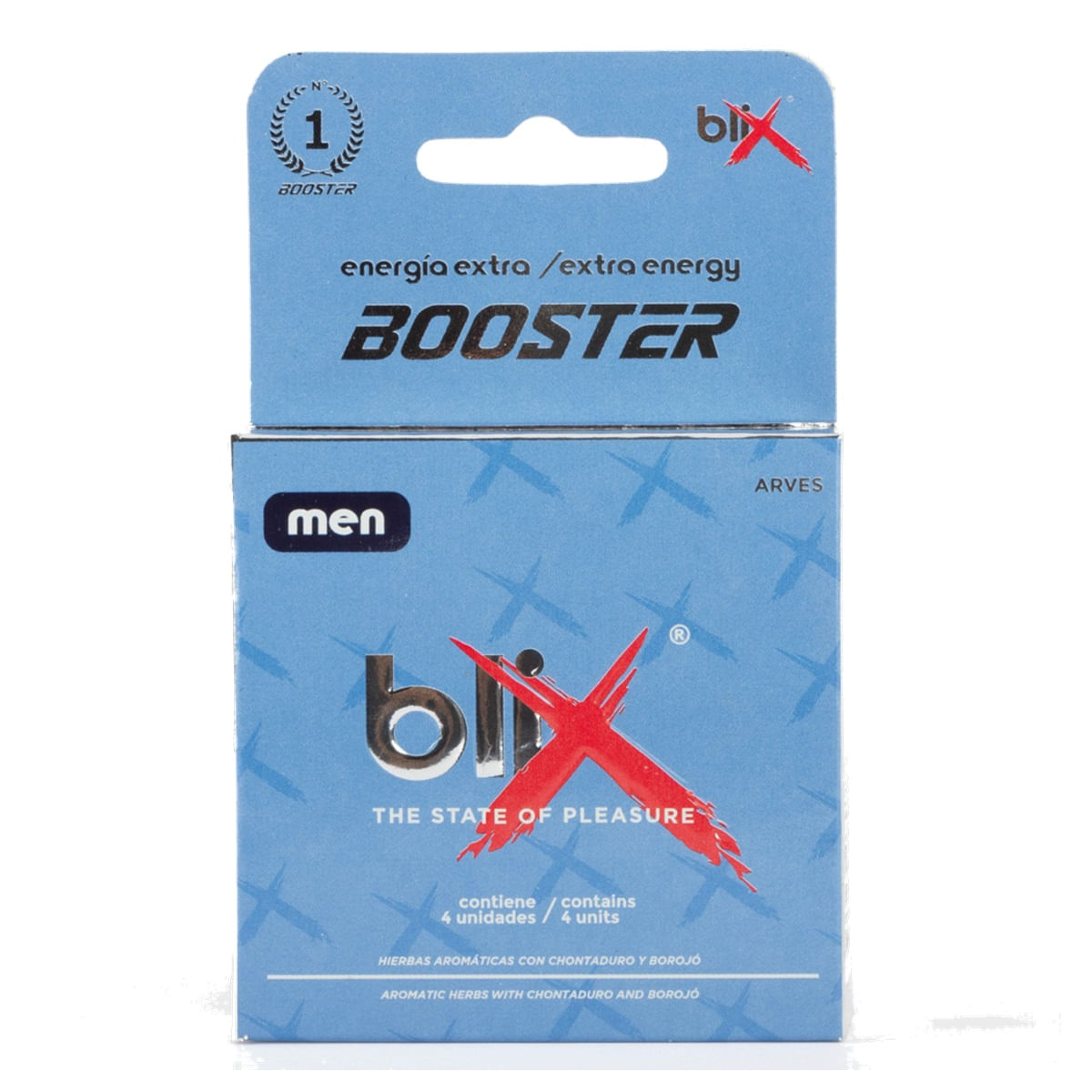 Blix Booster Energia Extra Men X 4 Tabl