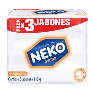 Jabon Barra Neko Avena X 110 Gr X 3 Und