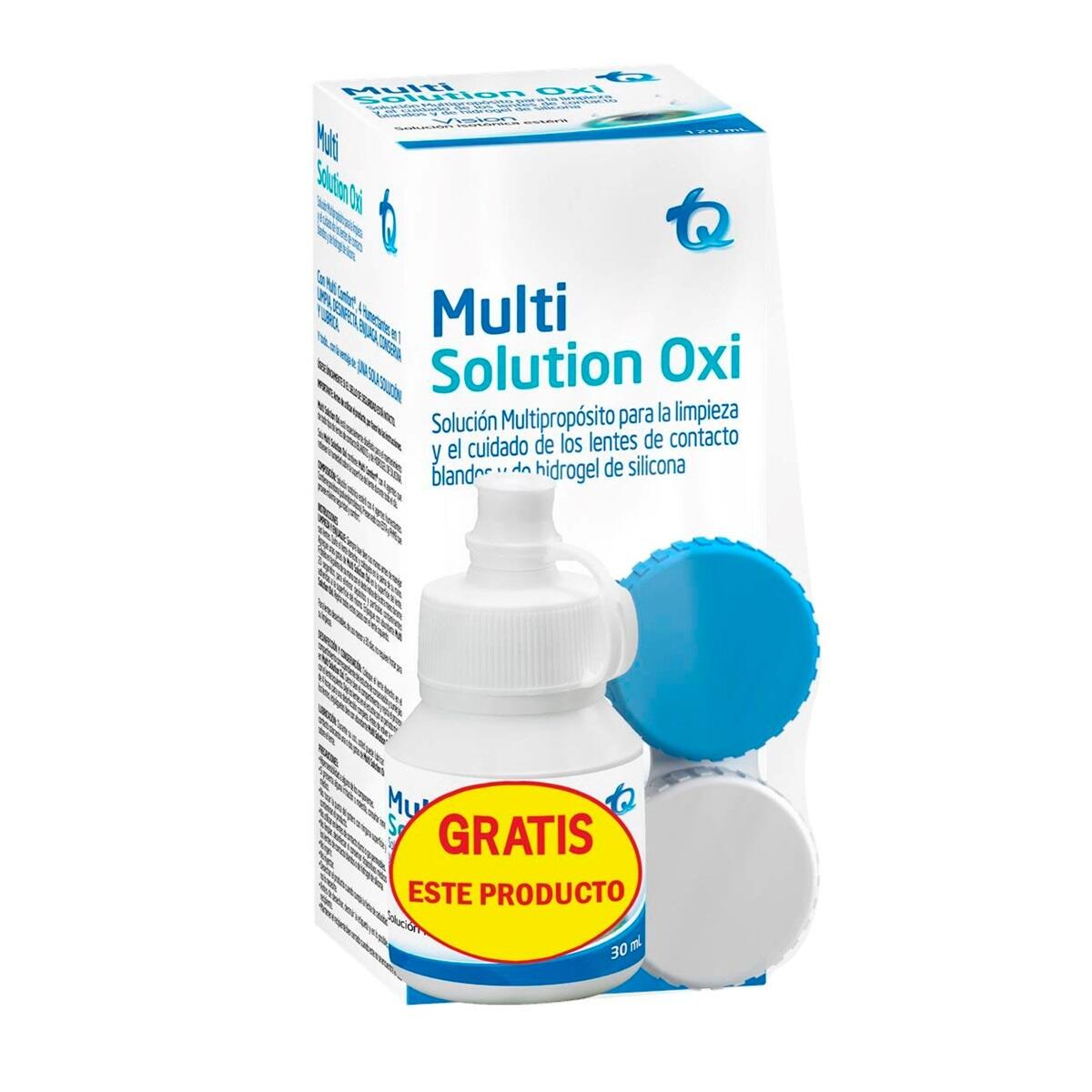 Multi Solution Oxi Solucion Para Lente De Contacto X 120 Ml Gratis 30 Ml