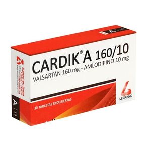 Cardik A Valsartan/amlodipino 160/10 Mg X 30 Tabl