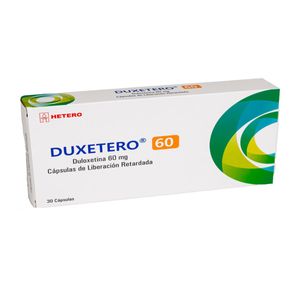 Duxetero Duloxetina 60 Mg X 30 Caps